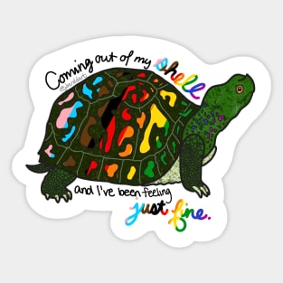 LGBT+ Pride Turtle Sticker